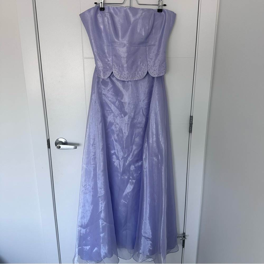 Vintage Dave & Johnny Lavender Two Piece Gown | Y2K Formal Dress